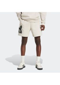 Herren Shorts "M SW TM SHO"clear braun, sportlich, Gr. L, adidas Sportswear, Obermaterial: 67% Polyester, 33% Baumwolle, Hosen