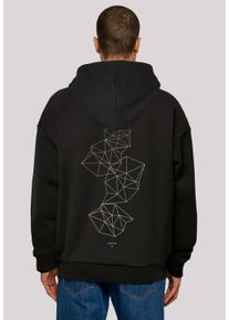 F4NT4STIC Herren Kapuzenpullover "Geometrics Abstract", schwarz, casual, Gr. M, Obermaterial: 100% Baumwolle, Pullover, Print