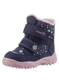 Superfit Kinder Winterboots "HUSKY1 WMS: mittel", Gr. 22, blau, Textil, casual, Schuhe, Snowboots mit wasserdichtem GORE TEX, Größenschablone zum