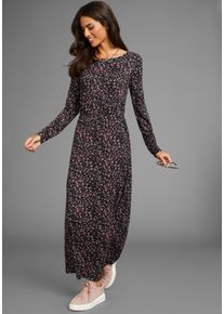 Laura Scott Damen Jerseykleid, bunt, feminin, Gr. 38, bedruckt, mehrfarbig, geblümt, gemustert, Jersey, Obermaterial: 95% Viskose, 5% Elasthan,