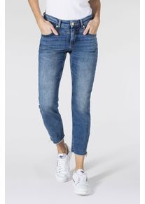 MAC Damen Ankle-Jeans "Rich-Slim Chic", schwarz, casual, Gr. 46, Denim/Jeans, Obermaterial: 72% Baumwolle, 16% Polyester, 10% Lyocell, 2% Elasthan,