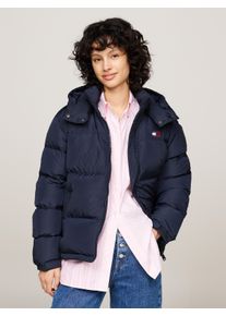 Tommy Jeans Damen Steppjacke "TJW ALASKA PUFFER EXT", blau, casual, Gr. M, unifarben, Web, Obermaterial: 100% Polyester. Futter: 100% Polyester,