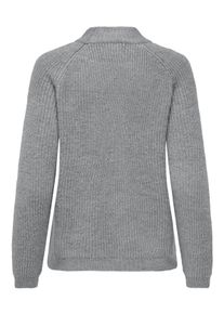 Only Damen Strickpullover "ONLJADE L/S PULLOVER EX KNT", grau, modisch, Gr. L, meliert, Strick, Obermaterial: 81% Polyacryl, 19% Polyester, Pullover