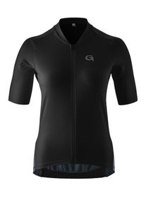Gonso Damen Radtrikot "SITIVO TRIKOT W", schwarz, Gr. 40, 45% Polyamid, 35% Polyester, 20% Elasthan, Trikots, Damen Radshirt kurzarm, atmungsaktives