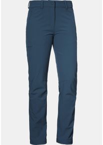 Schöffel SCHÖFFEL Damen Outdoorhose "Pants Engadin1", blau, sportlich, Gr. 44, Oberstoff : 89% Nylon 11% Elasthan, Hosen