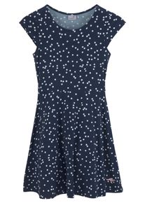 Kangaroos Mädchen Jerseykleid "Skaterkleid aus Viskose", blau, modisch, Gr. 176, gepunktet, Jersey, Obermaterial: 95% Viskose, 5% Elasthan, Kleider,