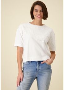monari Damen Sweatshirt, beige, modisch, Gr. 44, unifarben, Sweatware, Obermaterial: 85% Baumwolle, 15% Polyester. Vorderteil: 100% Baumwolle,