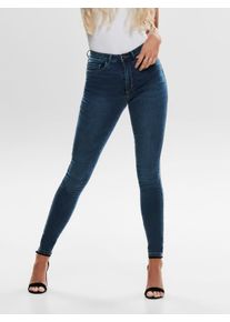 Only Damen High-waist-Jeans "ONLROYAL", blau, modisch, Gr. XS, unifarben, Denim/Jeans, Obermaterial: 69% Baumwolle, 29% Polyester, 2% Elasthan, Jeans