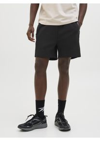 Jack & Jones JACK & JONES Herren Relaxshorts "JPSTGORDON FUSION SWEAT SHORTS SRT SN", schwarz, modisch, Gr. L, unifarben, Web, Obermaterial: 58% Polyester, 42%