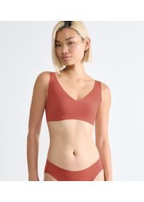 Sloggi Damen Bustier "ZERO Feel 2.0 Bralette", Gr. Scandid orange, Single Jersey, Obermaterial: 76% Polyamid, 24% Elasthan, modisch, BHs, nahtlos und