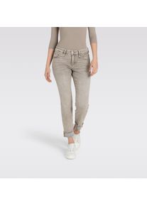 MAC Damen Slim-fit-Jeans "RICH SLIM", beige, casual, Gr. 42, Denim/Jeans, Obermaterial: 70% Baumwolle, 17% Polyester, 11% Lyocell, 2% Elasthan, Jeans