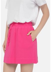 FRESHLIONS Damen Sommerrock "Sumi", pink, klassisch, Gr. M, 100% Baumwolle, Röcke, im schlichten Design