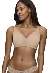 Triumph Damen Minimizer-BH "Amourette N01", Gr. 75, beige, Microtouch, Spitze, Obermaterial: 75% Polyamid, 25% Elasthan, unifarben, elegant, BHs,