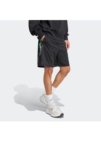 Herren Shorts "M TIRO CB_NP SH"schwarz, blanch grün, dunkelgrau, sportlich, Gr. L, adidas Sportswear, Obermaterial: 100% Polyester, Hosen