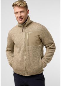Jack Wolfskin Herren Fleecejacke "KAMINFEUER JKT M", braun, Gr. XXL, Obermaterial: 100% Polyester; Kontrast: 100% Polyamid ; Futter: 100% Polyester,