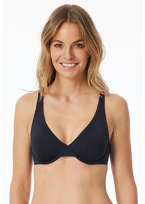 Schiesser Damen Bügel-BH ""Unique Micro"", Gr. 95, schwarz, Obermaterial: 70% Polyamid, 30% Elasthan, unifarben, casual, BHs, mit geformten Cups