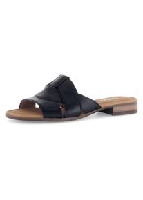 Gabor Damen Pantolette "RHODOS", Gr. 36, schwarz, Kalbsleder, unifarben, klassisch, Schuhe, Blockabsatz, Sommerschuh, Komfortschuh in Bequemweite G