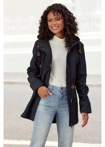 Vivance ACTIVE Damen Softshelljacke, schwarz, casual, Gr. 36, unifarben, Softshell, Obermaterial: 100% Polyester, Jacken, mit Kordelzug an der Taille