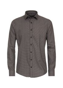 Casamoda Herren Langarmhemd "Casamoda Freizeithemd Print", braun, Gr. XXL, bedruckt, 100% Baumwolle, Hemden