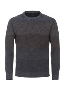 Casamoda Herren Strickpullover "Casamoda Pullover gestreift", braun, Gr. XXL, 85% Baumwolle, 15% Polyamid, Pullover