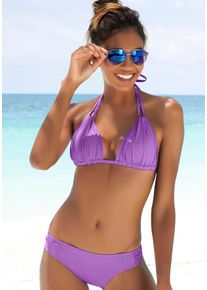 s.Oliver Damen Bikini-Hose "Spain", lila, Gr. 32, unifarben, Microfaser, Microfaser, Badehosen, mit Seitenbändern