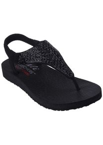Skechers Damen Sandale "MEDITATION-ROCKSTAR", Gr. 35, schwarz, Lederimitat, modisch, Schuhe, Sommerschuh, Sandalette, Riemchensandale, mit