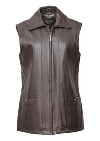 JCC Damen Lederweste "D22", braun, Gr. 44, Obermaterial: 100% Lammleder / Futter: 100% Polyester, Westen
