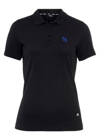H.I.S. H.I.S Damen Poloshirt, schwarz, Basic, Gr. 32, unifarben, Piquu00e9, Obermaterial: 95% Baumwolle, 5% Elasthan, Shirts, sehr figurbetonte Passform,