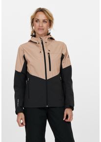 WHISTLER Damen Softshelljacke "Rosea", schwarz, casual, Gr. 46, mehrfarbig, 100% Polyester, Jacken, aus wind- und wasserdichtem Funktionsmaterial