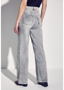 Street One Damen Comfort-fit-Jeansice grau wash, casual, Gr. 34, unifarben, Jeans, 84% Baumwolle, 13% Polyester, 3% Elasthan, Jeans, High Waist