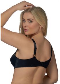 ELBRINA Damen Bügel-BH, Gr. 80, schwarz, Obermaterial: 85% Polyamid, 9% Elasthan, 6% Polyester, unifarben, leicht transparent, feminin, BHs, mit