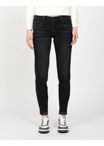 Gang Damen Relax-fit-Jeans "94GERDA", schwarz, modisch, Gr. 31, Denim/Jeans, Obermaterial: 97% Baumwolle, 3% Elasthan, Jeans, mit besonderer Struktur