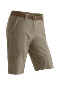 Maier Sports Damen Funktionsshorts "Lawa", beige, Gr. 36, 90% Polyamid, 10% Elasthan, Hosen, Damen Shorts, kurze Wanderhose, Outdoorhose mit 2