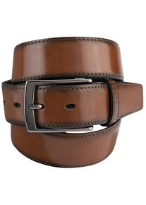 Bernd Götz BERND GÖTZ Damen Ledergürtel, braun, casual, Gr. 85, unifarben, Rindsleder, Gürtel, mit Schattenkante