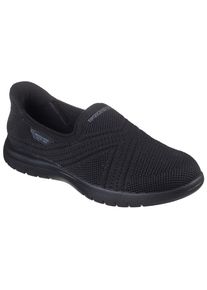 Skechers Damen Slip-On Sneaker "ON-THE-GO FLEX-EXCELLENCY", Gr. 41, schwarz, Textil, unifarben, casual, Schuhe, Slipper, Schlupfschuh mit Memory Foam