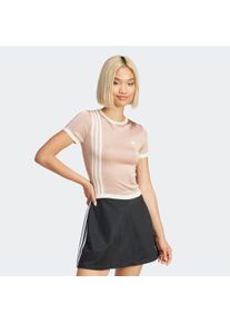Damen T-Shirt "KNITTED 3S TEE", rosa, sportlich, Gr. M, adidas originals, Obermaterial: 67% Viskose, 33% Polyester, Shirts