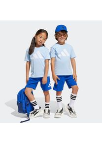 Kinder Trainingsanzug "LK BL T-SET 160", blau, sportlich, Gr. 122, adidas Sportswear, Obermaterial: 100% Baumwolle, Sportanzüge