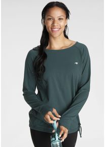 Kangaroos Damen Langarmshirt, blau, sportlich, Gr. 44, Obermaterial: 54% Baumwolle, 38% Polyester, 8% Elasthan, Shirts, Langarm, für Büro und