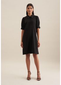 Seidensticker Damen Sommerkleid "Schwarze Rose", schwarz, Gr. 34, unifarben, 100% Polyester, Kleider, Kurzarm Kragen Uni