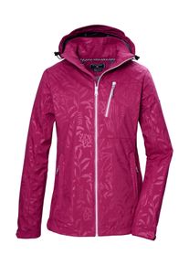 Killtec Damen Softshelljacke "KOS 122 WMN SFTSHLL JCKT FLORAL", rot, sportlich, Gr. 38, Oberstoff: Oberseite: 100% Polyester (recycelt), Rückseite: