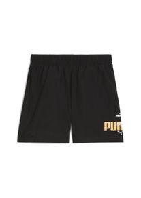 Puma Kinder Shorts "Essentials Logo Lab Summer Gewebte Shorts Jungen", schwarz, Gr. 140, bedruckt, Obermaterial: 100% Polyester; Innenhose: 100%