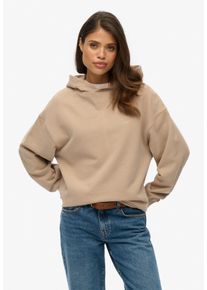 Superdry Damen Kapuzensweatshirt "STUDIOS HOODIE", braun, casual, Gr. S, unifarben, Sweatware, Obermaterial: 100% Baumwolle, Sweatshirts