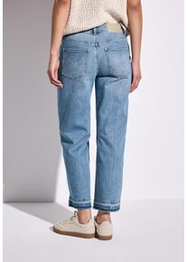 Street One Damen Comfort-fit-Jeans, blau, casual, Gr. 32, unifarben, Jeans, 98% Baumwolle, 2% Elasthan, Jeans, Middle Waist