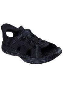 Skechers Herren Sandale "REVOLTED SS-MERRICK", Gr. 48,5, schwarz, Textil, Lederimitat, sportlich, Schuhe, Trekkingsandale, Outdoorschuh mit Heel