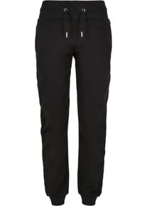 Urban Classics Damen Jogginghose "Urban Classics Damen Ladies Organic High Waist Sweat Pants", schwarz, Gr. S, unifarben, 100% Organic Cotton Terry,