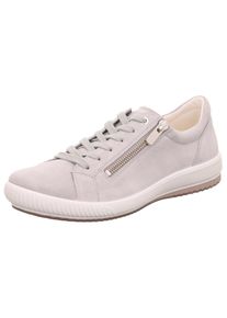Legero Damen Sneaker "TANARO 5.0", Gr. 38, grau, Veloursleder, unifarben, casual, Schuhe, Komfortschuh, Freizeitschuh, Schnürschuh mit Reißverschluss