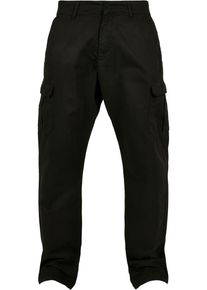 Urban Classics Herren Cargohose "Urban Classics Herren Straight Leg Cargo Pants", schwarz, Gr. 36, unifarben, 100% Baumwolle, Hosen
