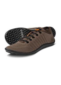 Leguano Damen Barfußschuh "GO", Gr. 43, braun, Textil, sportlich, Schuhe, mit praktischer Schnürung, Freizeitschuh, Halbschuh, Schnürschuh