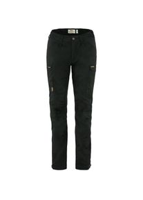 Fjällräven Fjällräven Kaipak Curved Trekkinghose Damen - schwarz - Gr. 40 - Polyester/Baumwolle