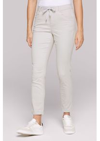 SOCCX Damen Comfort-fit-Jeans, grau, casual, Gr. 27, unifarben, Material: 92% Baumwolle, 5% Elastomultiester, 3% Elasthan, Jeans, mit normaler